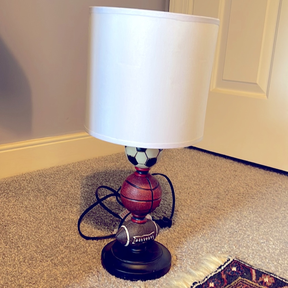 Sports lamp for kids room.